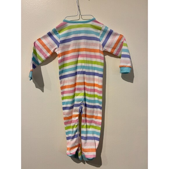 NWOT Gerber Onesies Brand Rainbow Stripe Sleeper - 6-9M - Picture 2 of 3